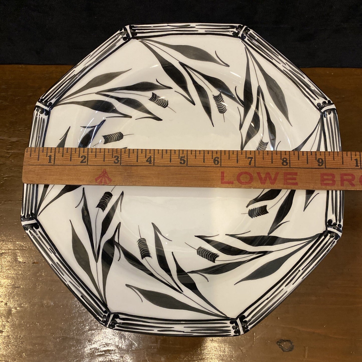 Tiffany & Co Este Ceramiche Black Bamboo Erbe Palustri 9.5” Soup Bowl 13 Avail