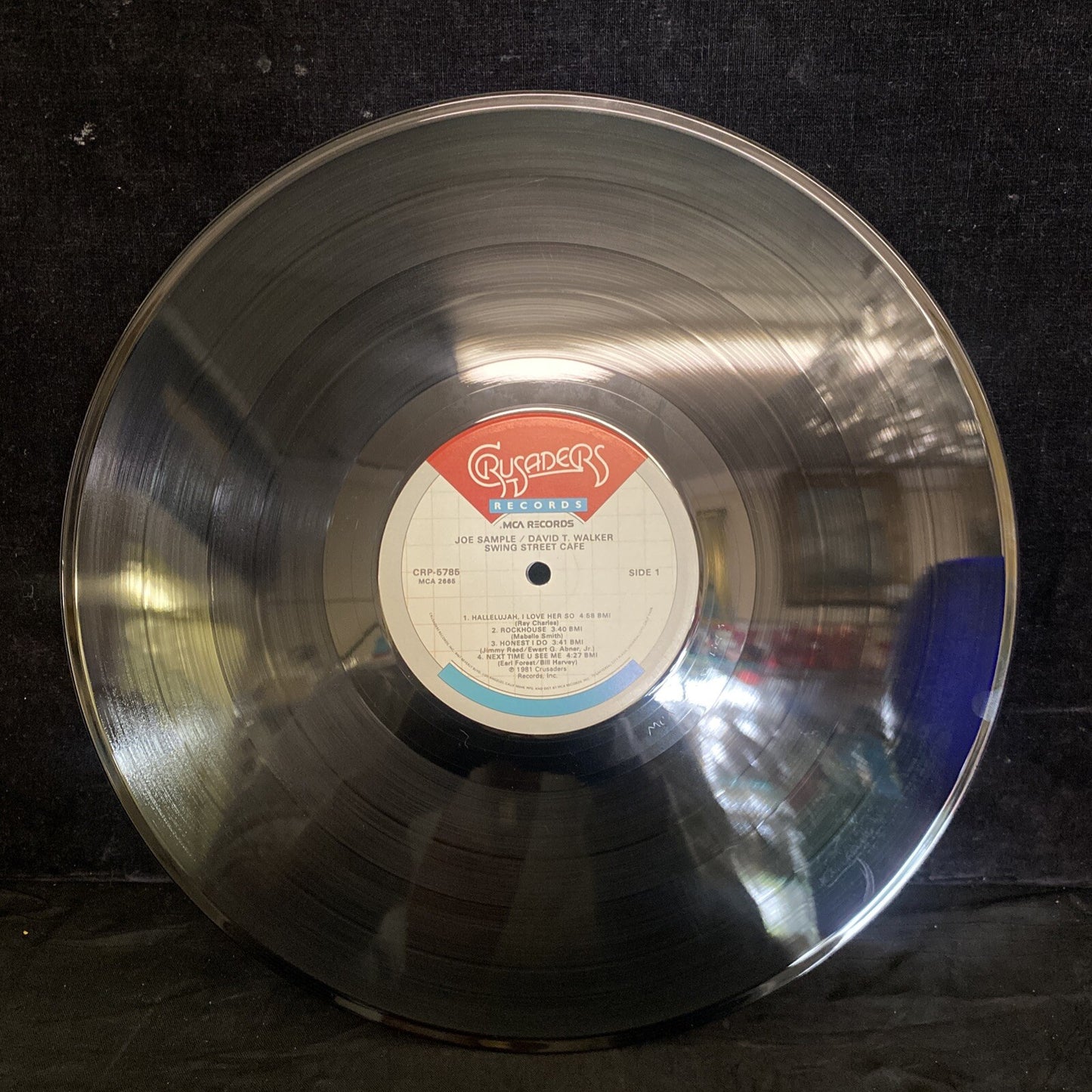 STAMPED RADIO PROMO Joe Sample David T Walker Swing Street Cafe LP 1981