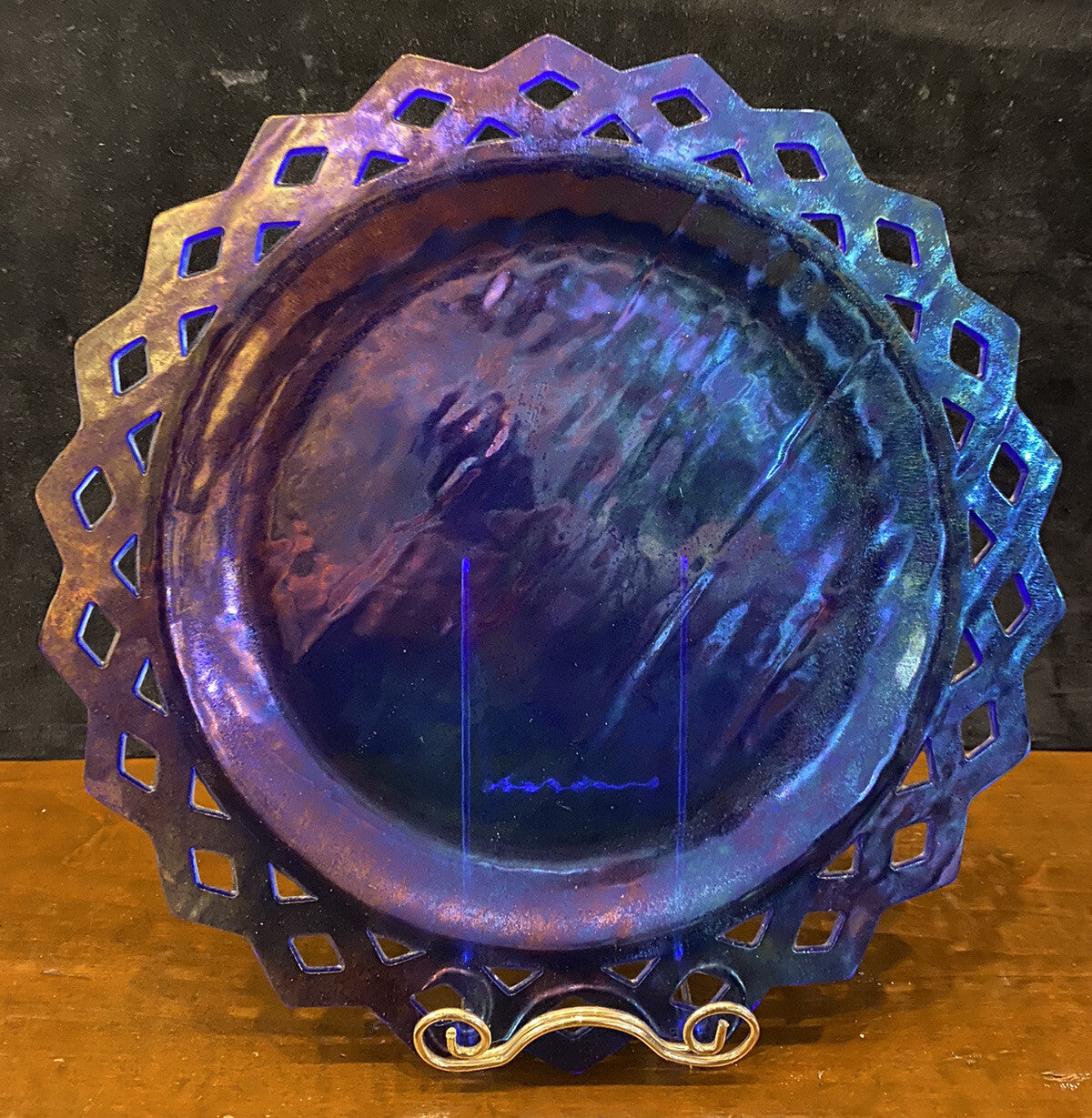 JL Camp Sun Shaped Iridescent Blue Plate & Bowl Set of 11 Bergdorf Goodman