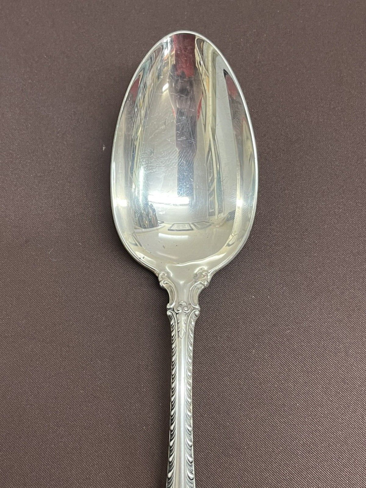 English Gadroon by Gorham78.8g Solid Sterling Silver Serving Spoon 8.5"