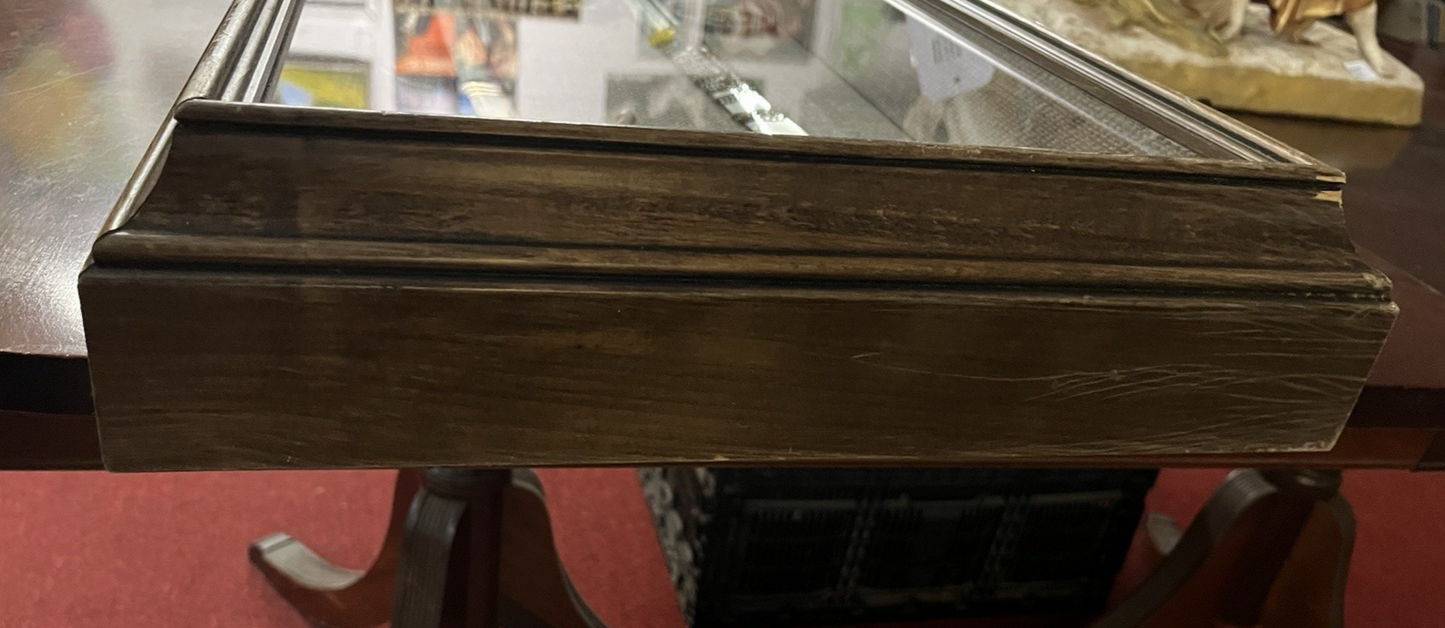 Marine Officer NCO Mameluke Sword & Scabbard 4 Patches Navy Badge in Shadow Box