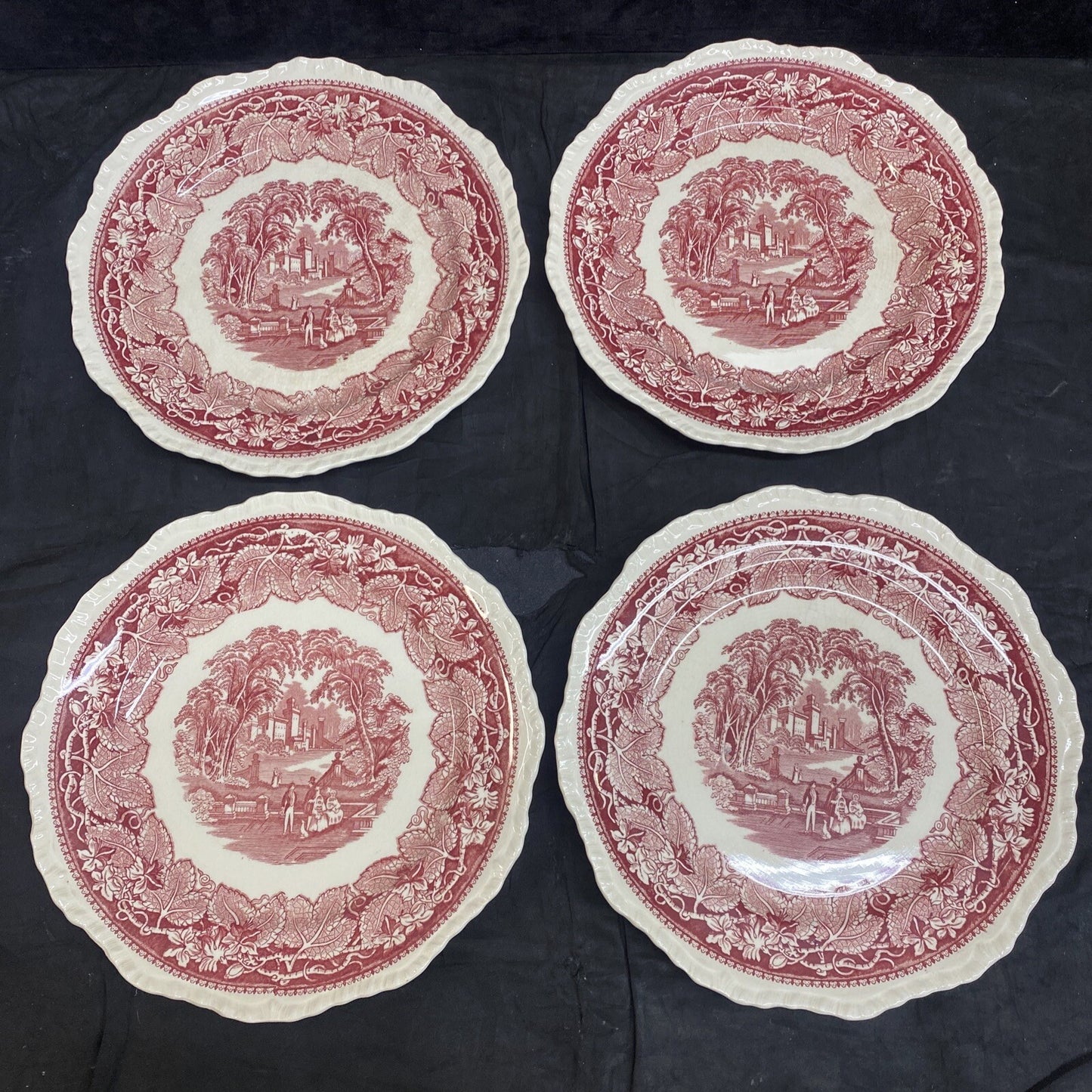 Mason's Vista Pink 10 3/4" Large Dinner Plate