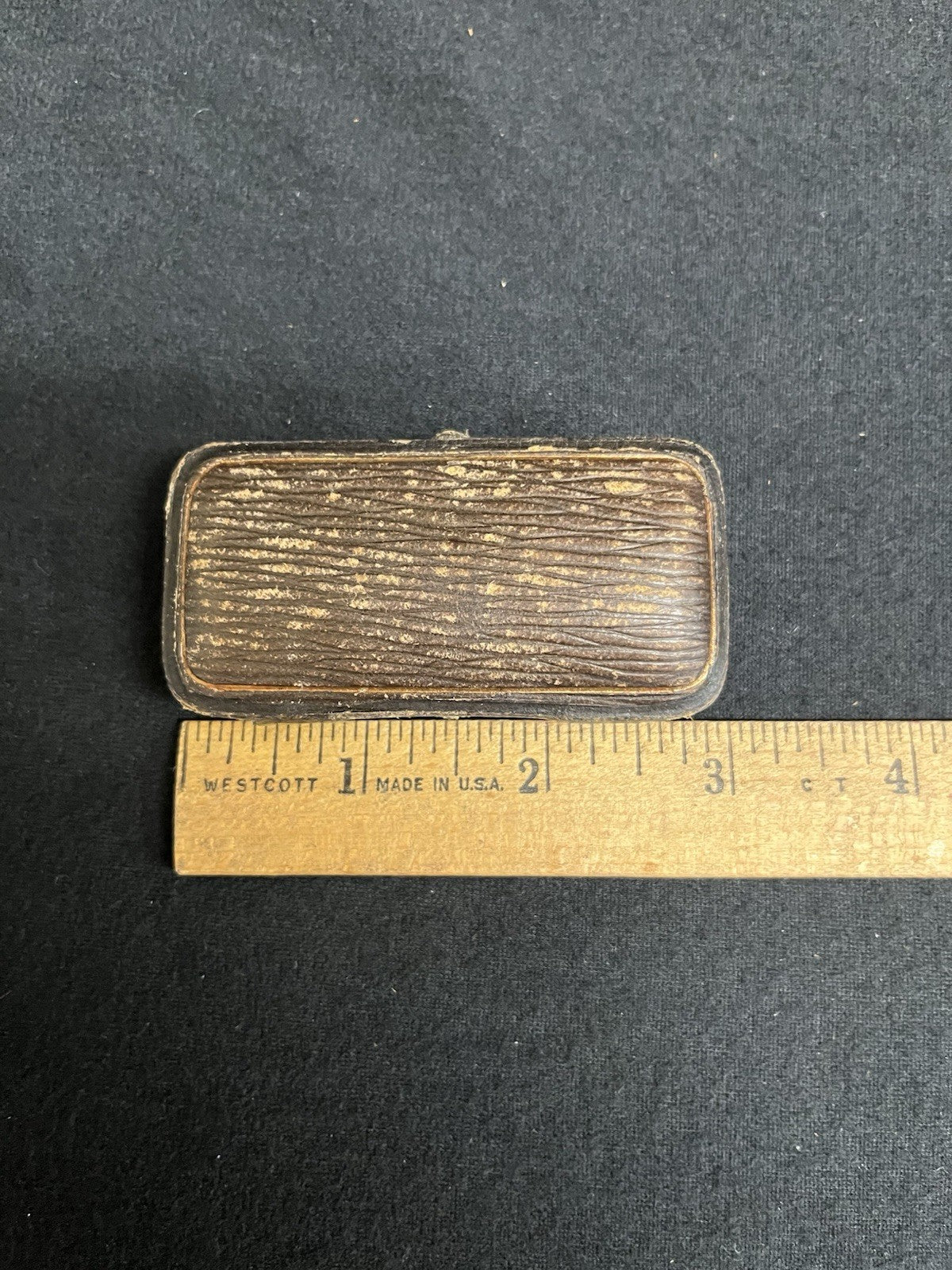 English Birmingham 1827 Briar Wood & 9k Gold Banded Cigarette Holder w/ Case