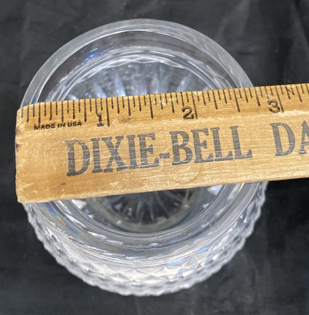 Waterford Cut Crystal Lidded Biscuit Barrel Candy Honey Dish