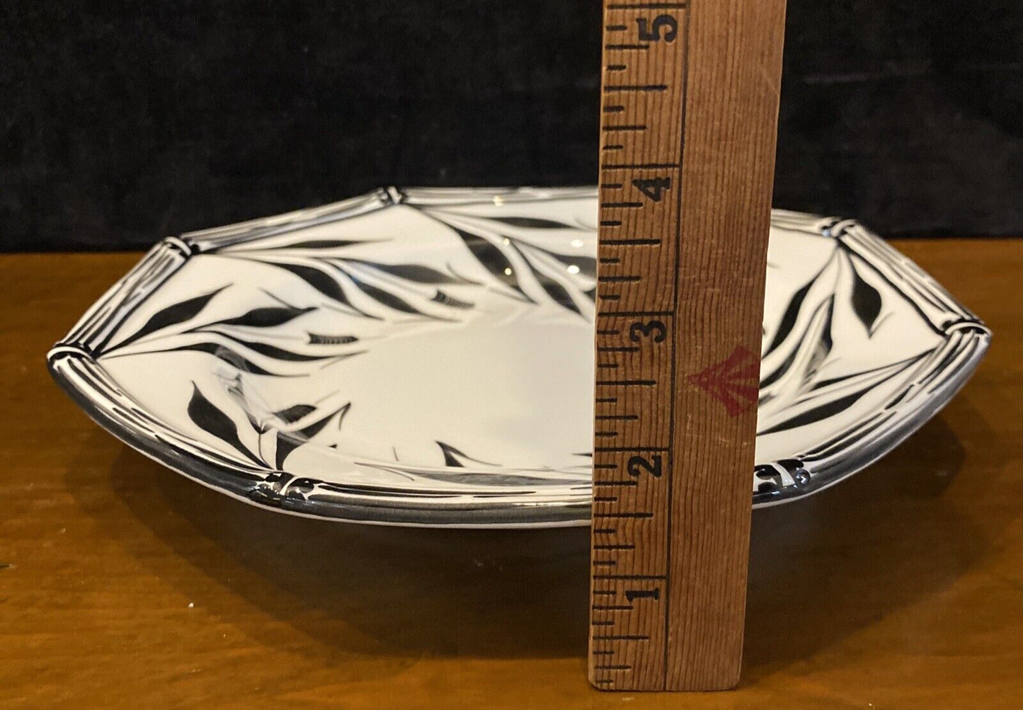 Tiffany & Co Este Ceramiche Black Bamboo Erbe Palustri 9.5” Soup Bowl 13 Avail