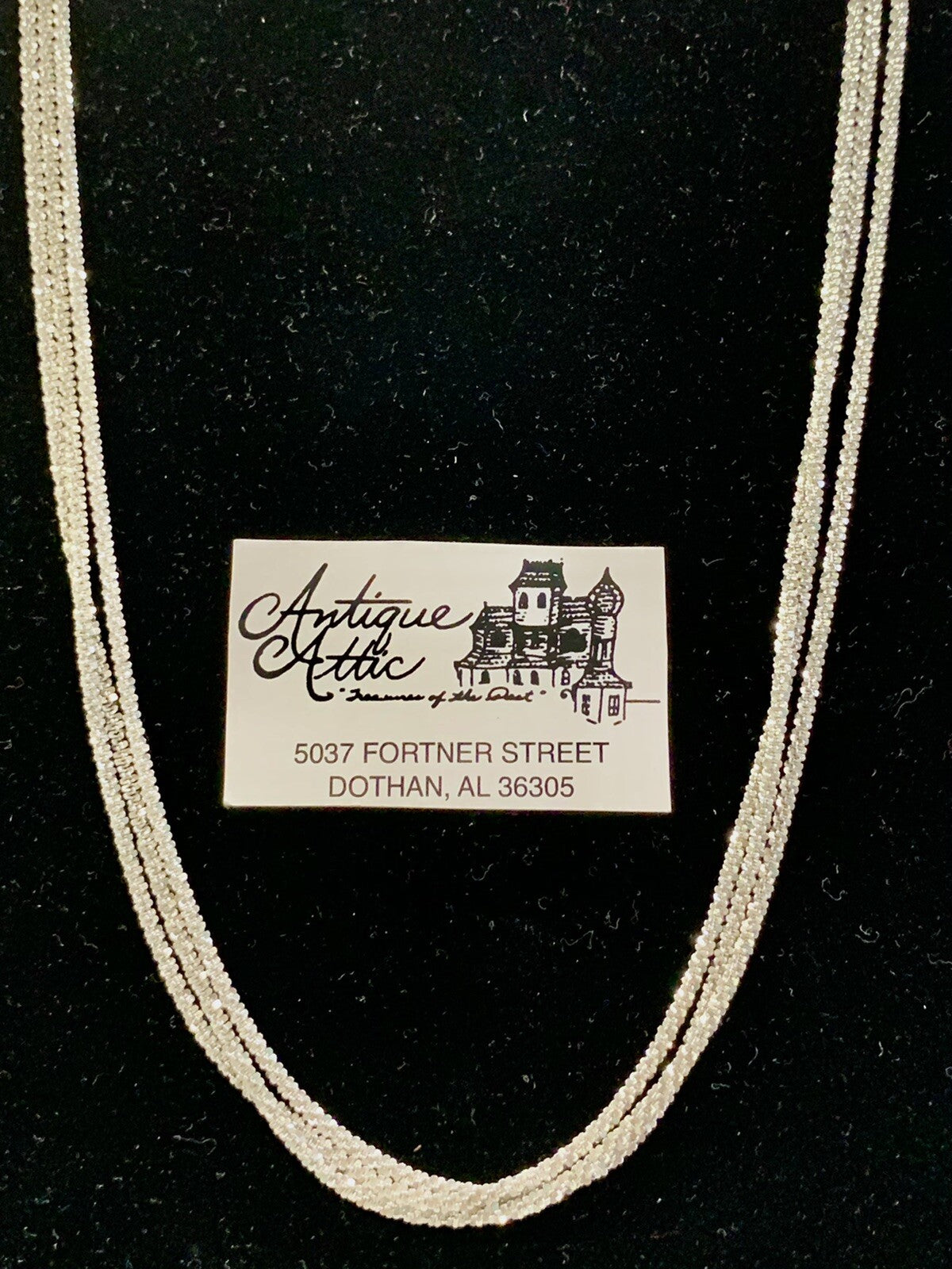 STERLING SILVER 925 TRIPLE STRAND Necklace Italy 18" 15.7 g by Jacmel JCM