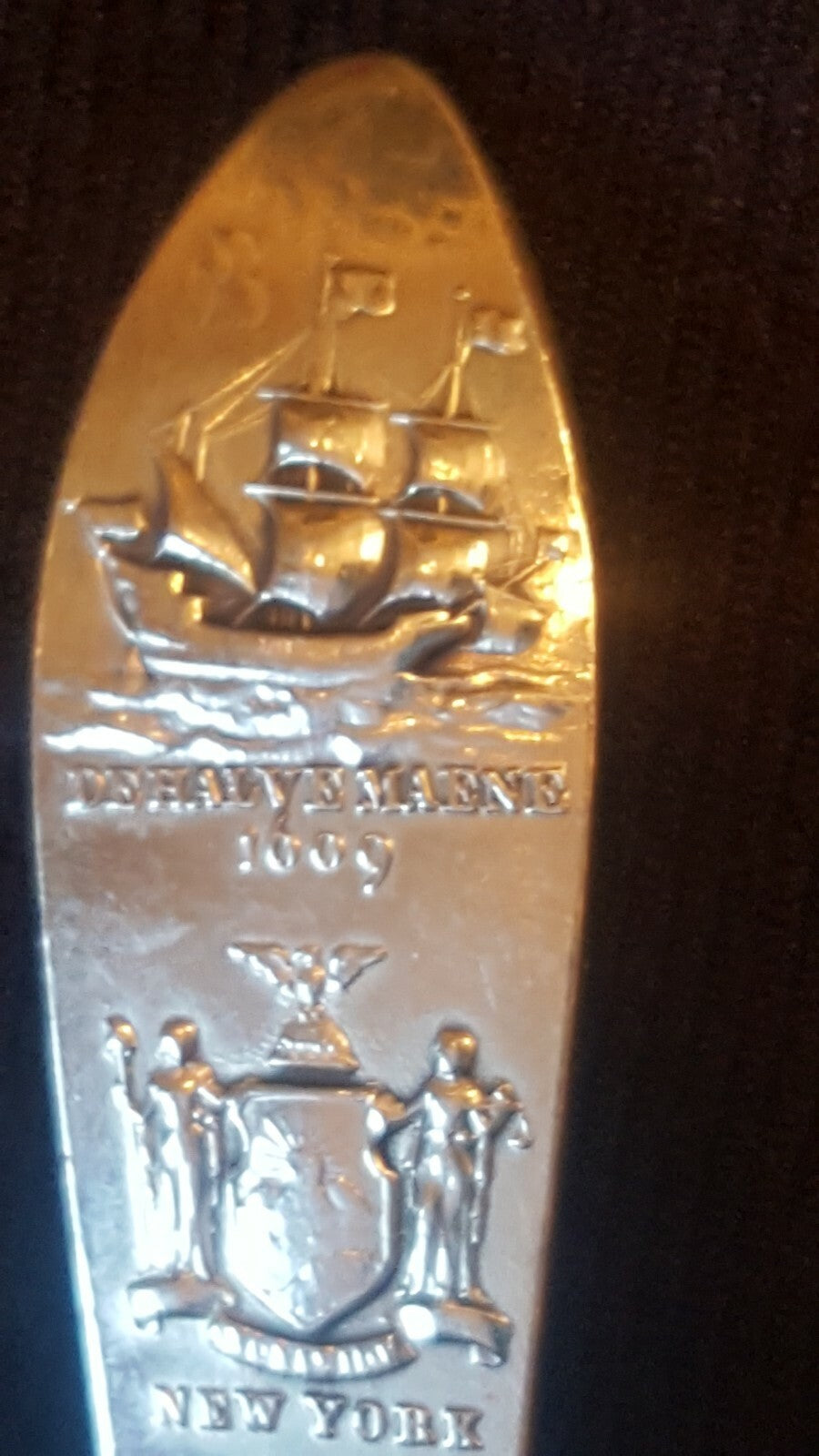 Tiffany & Co, NYC Sterling Silver Souvenir Spoon Hudson-Fulton Celebration 1909