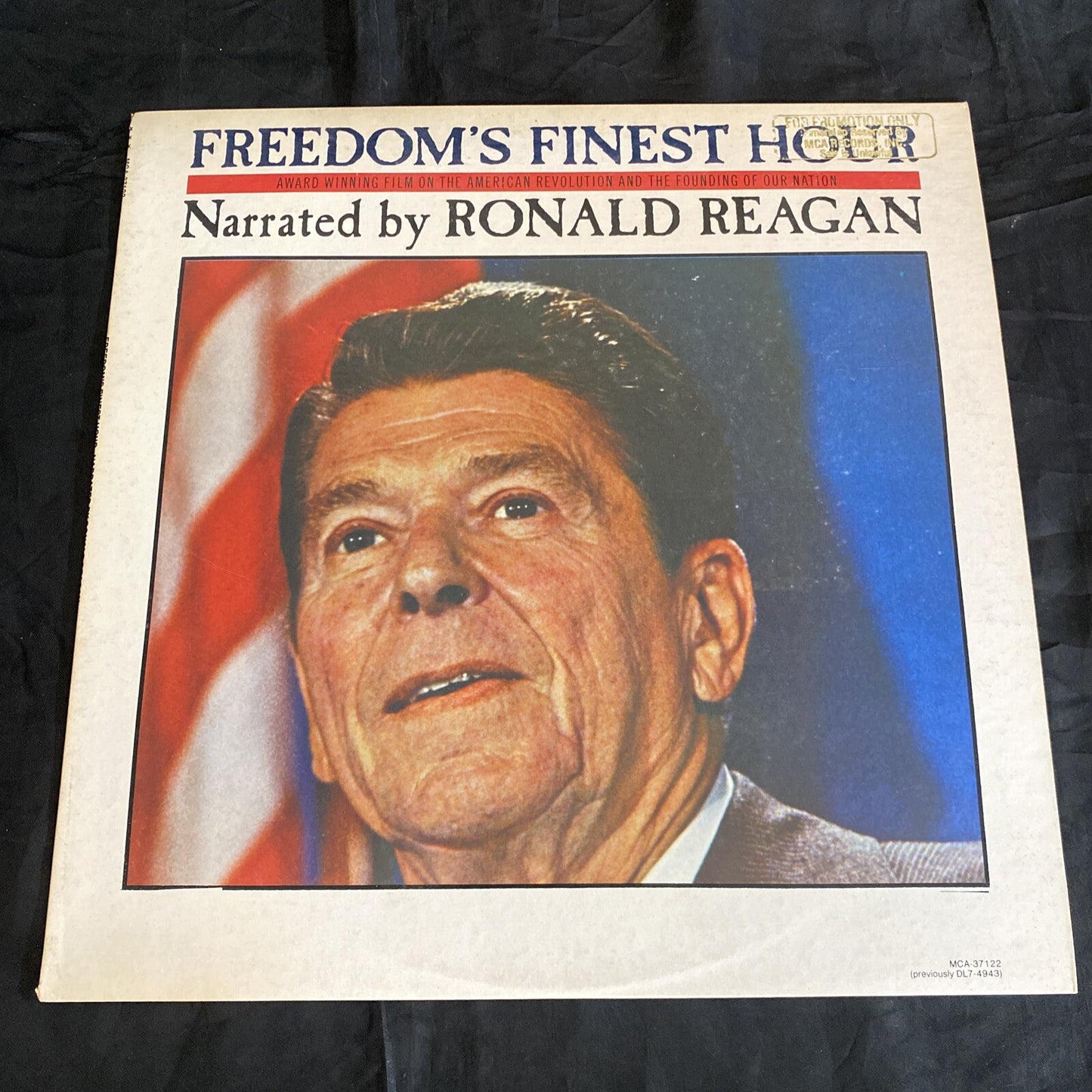RARE PROMO FREEDOM'S FINEST HOUR NARRATED RONALD REAGAN MCA 37122