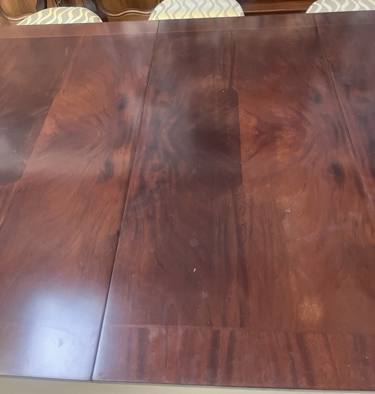 Hurtado "Gala" French Modern Mahogany Dining Table w/ 2 Leaves & 11 Chairs