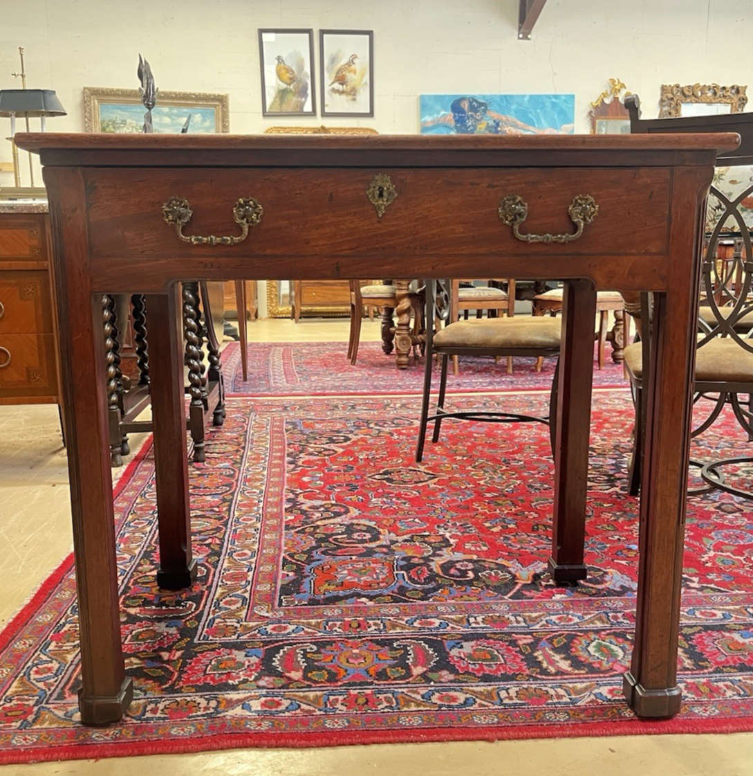 ANTIQUE ENGLISH PERIOD GEORGE III MAHOGANY ARCHITECTS DESK WRITING WORK TABLE
