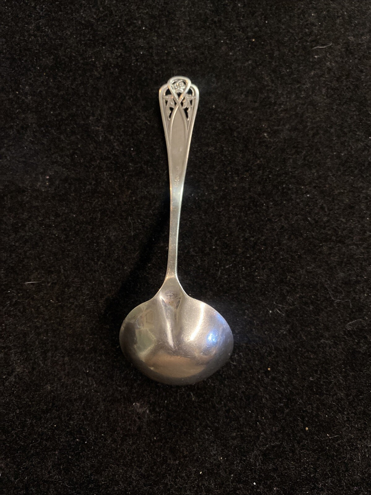 Frank Whiting Co. Pierced Sterling Silver 4 3/4" Serving Sauce Ladle 20.37g Mono