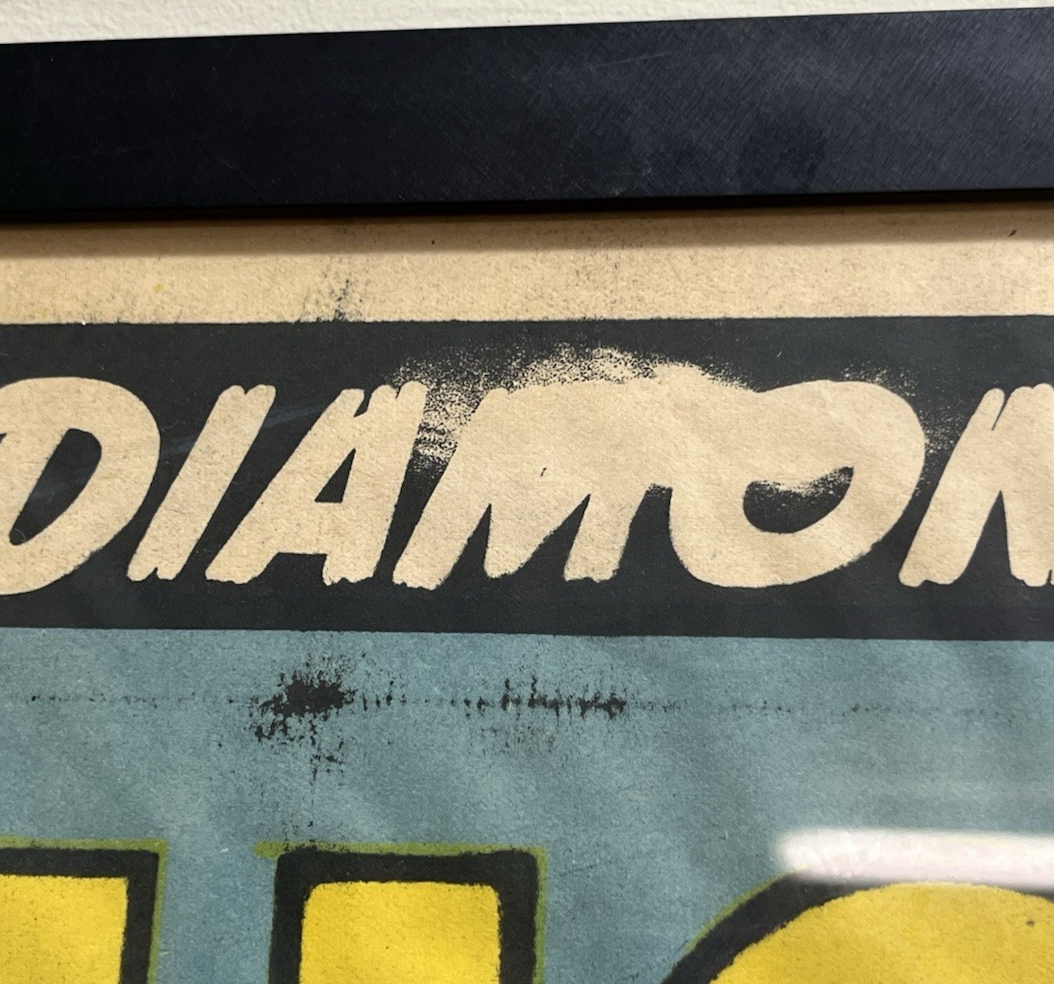 Framed "Diamond Films Presenta a: Hoot Gibson," Lithogaraph printed by Daneli