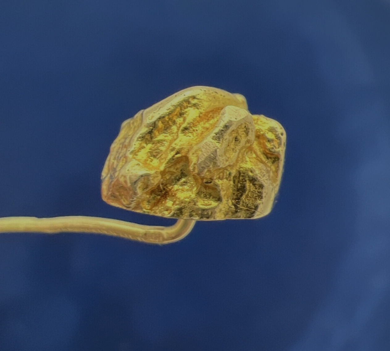 14 Karat Yellow Gold Björn Weckström Nugget Stickpin 1986 Lapponia Finland