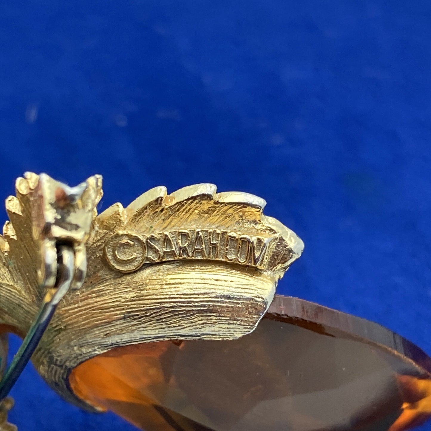 1960's Sarah Coventry "Autumn Haze" Brooch / Pendant & Clip-On Earrings