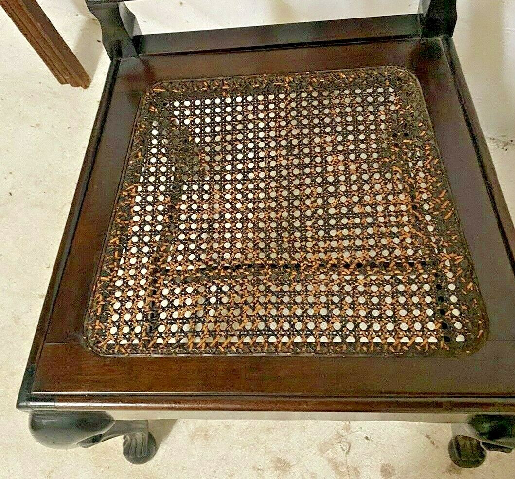 PAIR OF DUTCH BAROQUE-STYLE TALL BACK SIDE CHAIRS