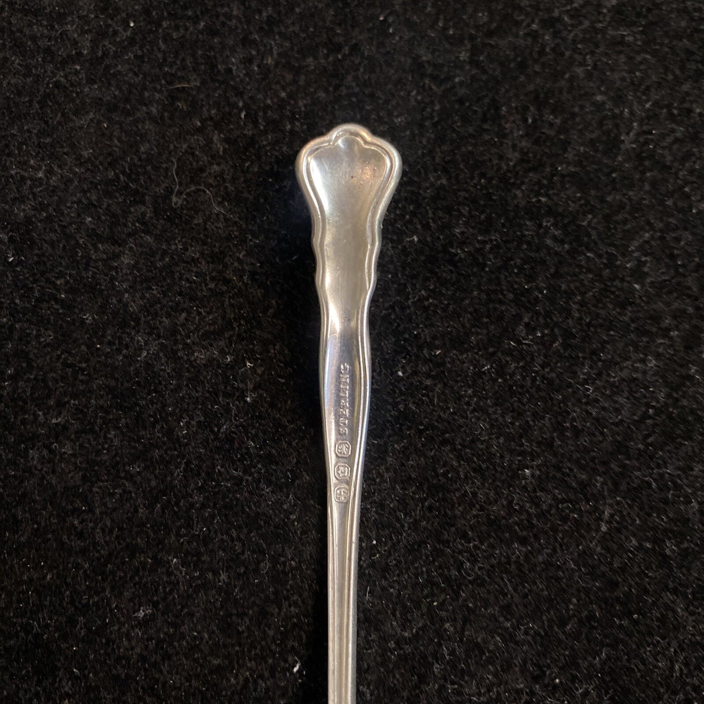 P.W. Ellis & Co. "Chippendale" 5" Sauce Ladle 16.5g Monogrammed 1922