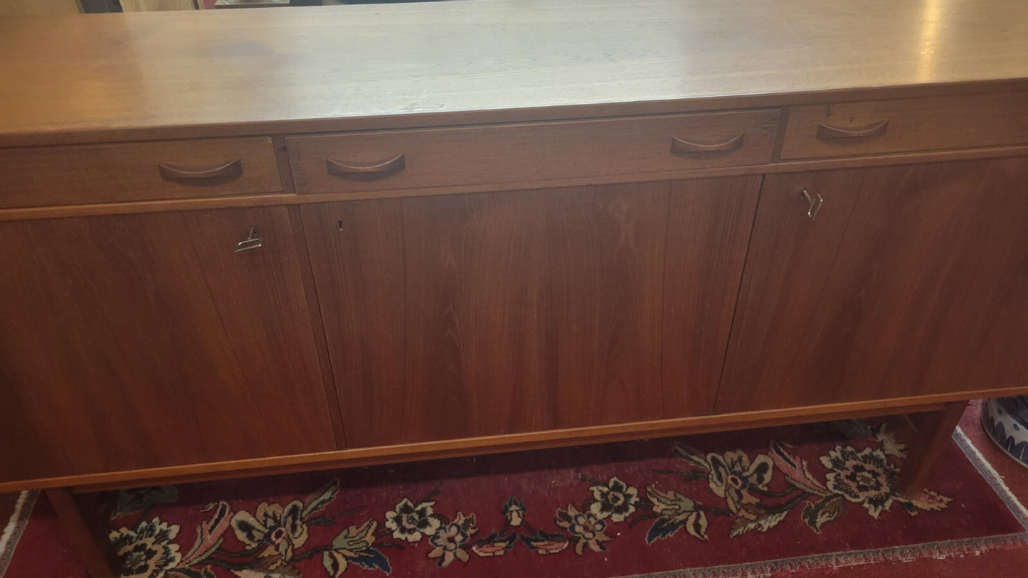 MIDCENTURY MODERN SWEDISH TEAK SIDEBOARD SERVER BUFFET TAGE OLOFSSON ULFERTS 72"