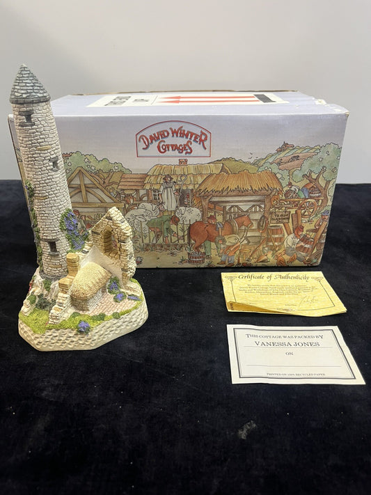 David Winter Cottages Irish Round Tower 1991 Limited Edition