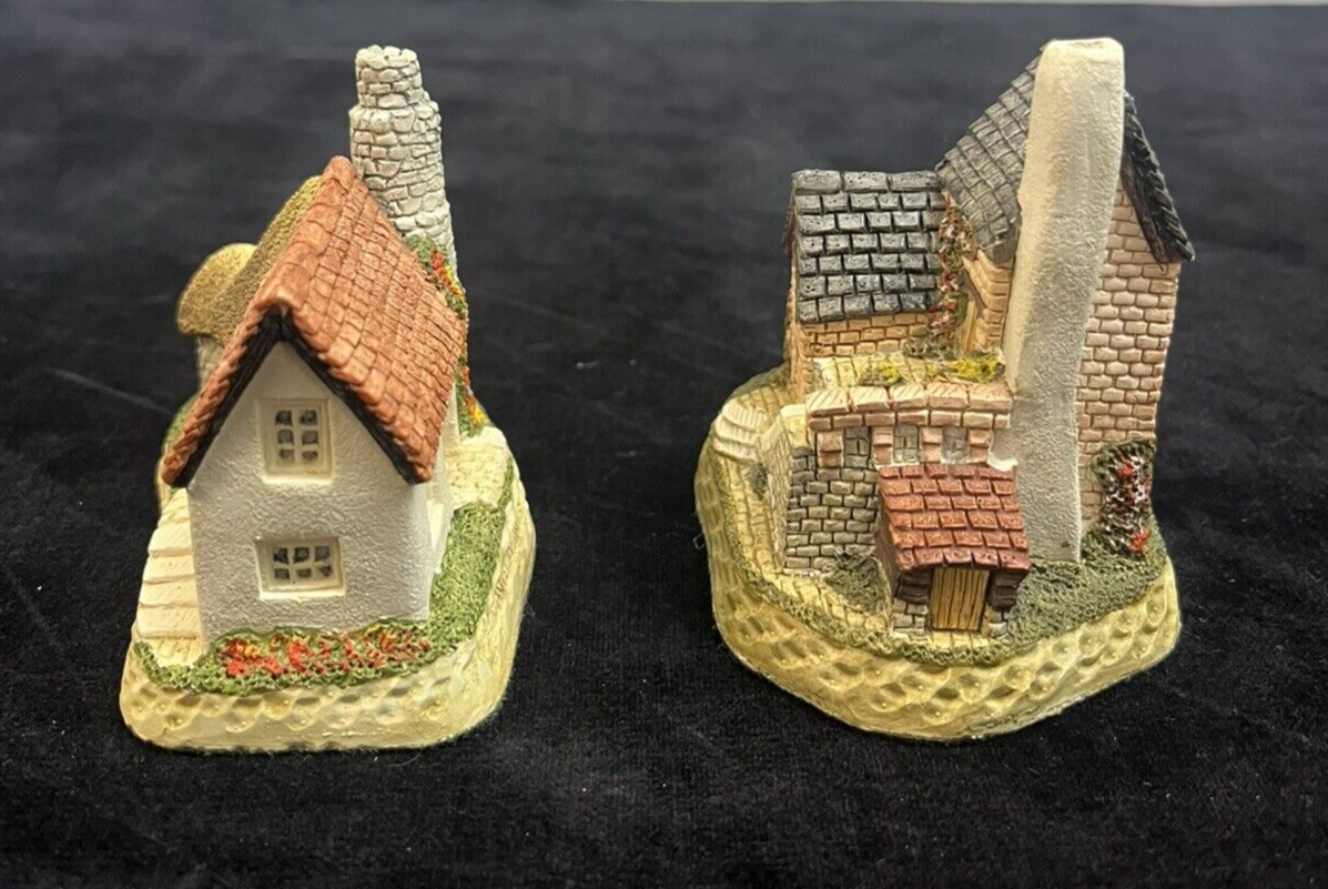 David Winter Cottages Lot Of 4: Cobbler, Hogs Head Beer, Pottery, Cartwrights