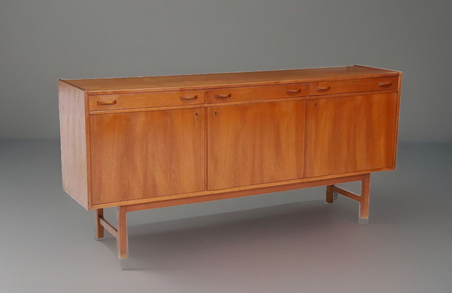 MIDCENTURY MODERN SWEDISH TEAK SIDEBOARD SERVER BUFFET TAGE OLOFSSON ULFERTS 72"
