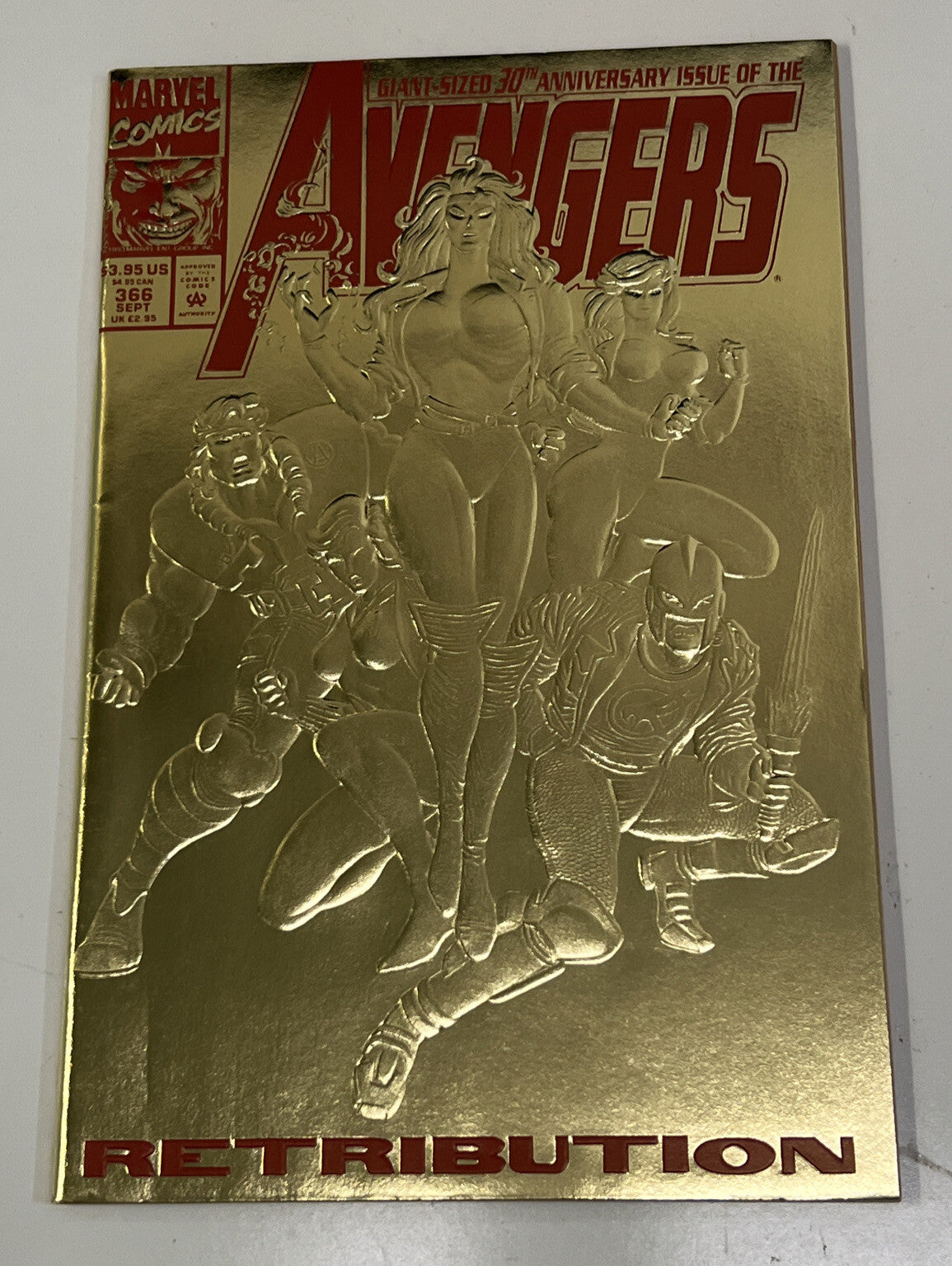 1992 Marvel Comics Avengers 30th Anniversary Foil Covers Lot 360,363,366