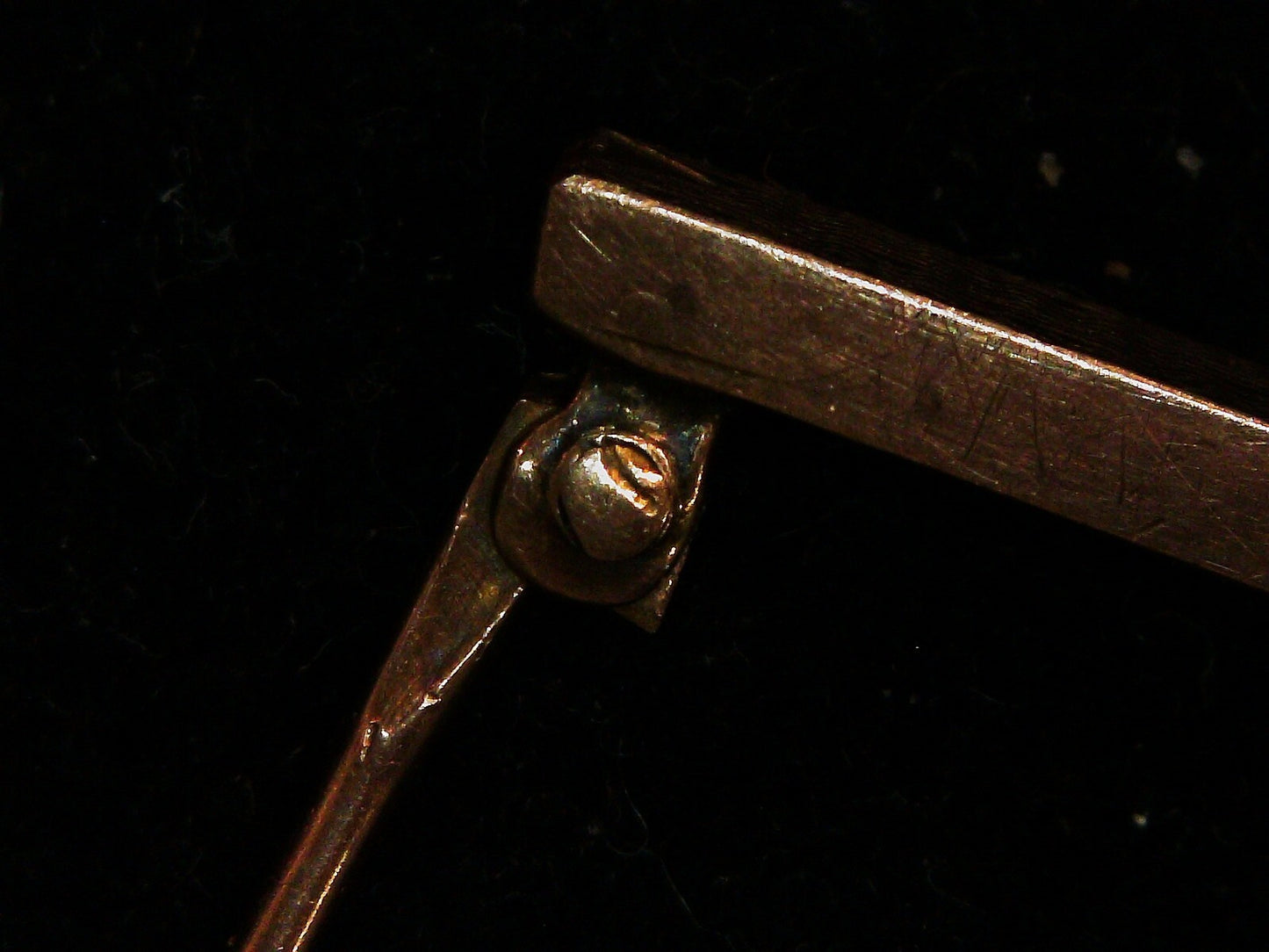 Antique 10k Yellow Gold Baby Beauty Pin 0.7g