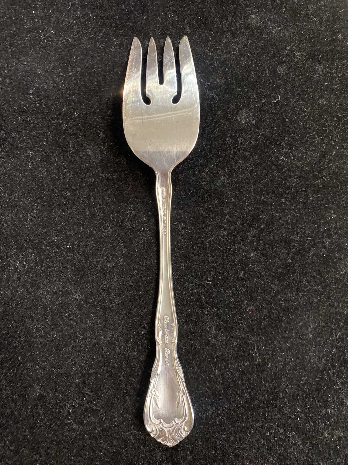 Alvin Sterling Silver Chateau Rose Cold Meat Fork No Mono 55g