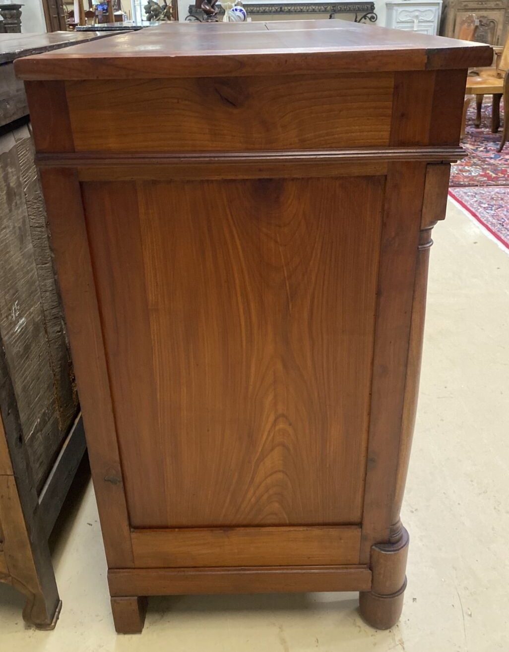 Antique French Empire Style Cherry Wood Sideboard Chest Buffet Commode c. A13