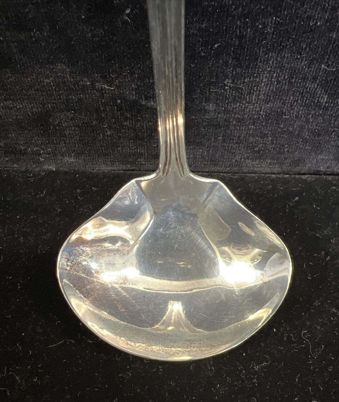 Manchester Silver Co.  Mary Warren Sterling Silver Cream Ladle Mono F 5 1/4" 15g