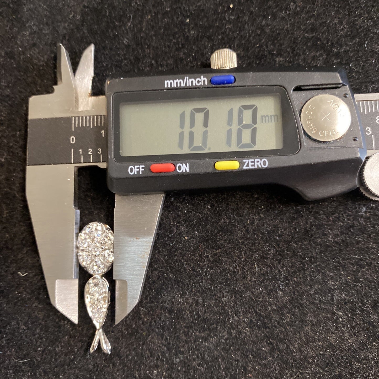 14K Gold 10 Diamond Approx 1.38 cts Pendant 2.9g SI1-SI2 TESTED Sterling Chain