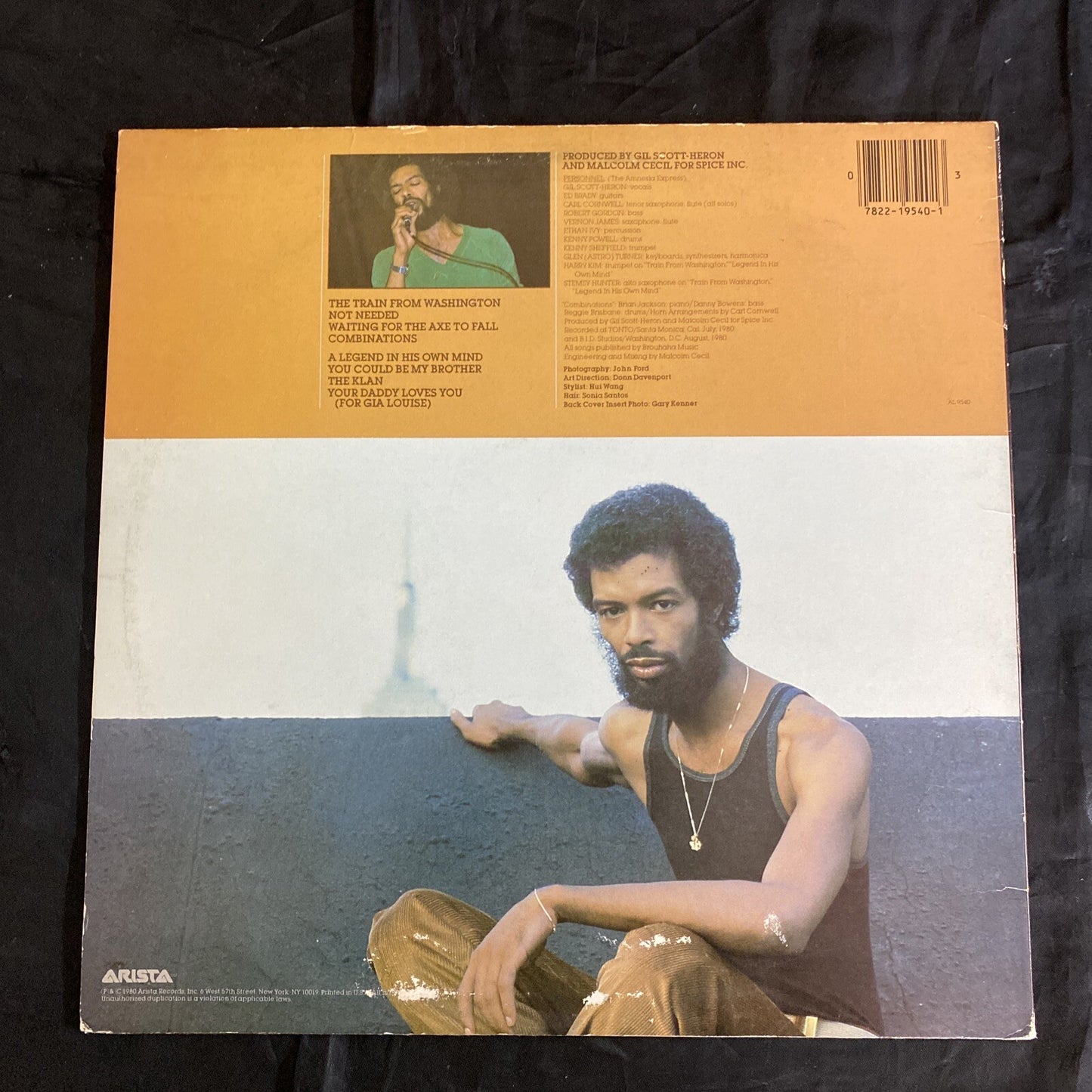NM 1st PRESS GIL SCOTT-HERON Real Eyes ARISTA LP AL 9540