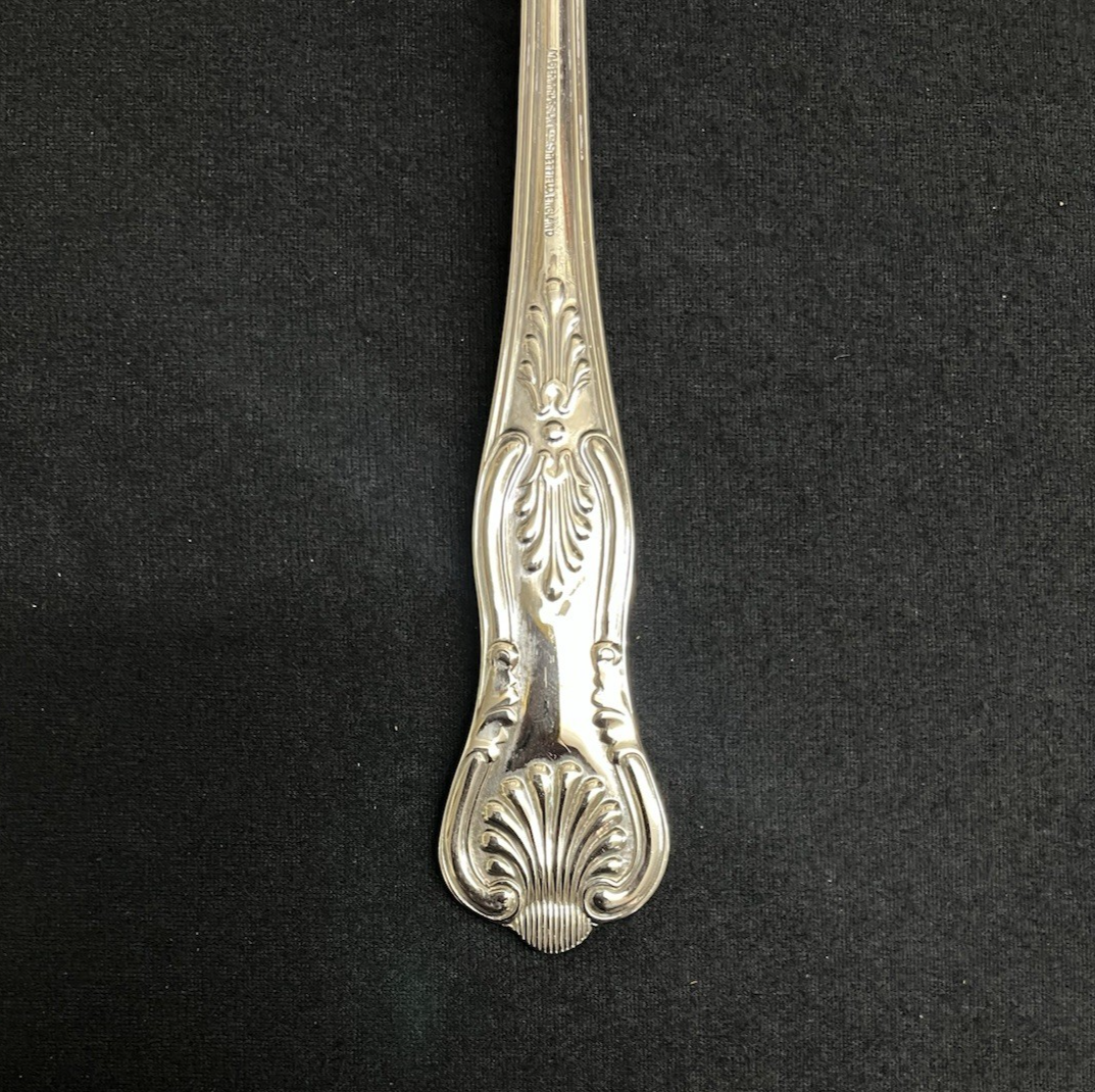 Kings by Sheffield Silverplate 3-Piece Hostess Set Spoon, Fork, and Pasta Server