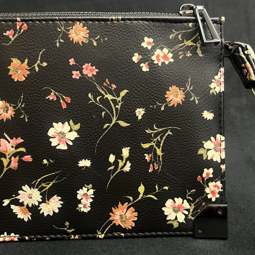 Jessica Simpson Frankie Polyvinyl Floral Print Wristlet Wallet 10"