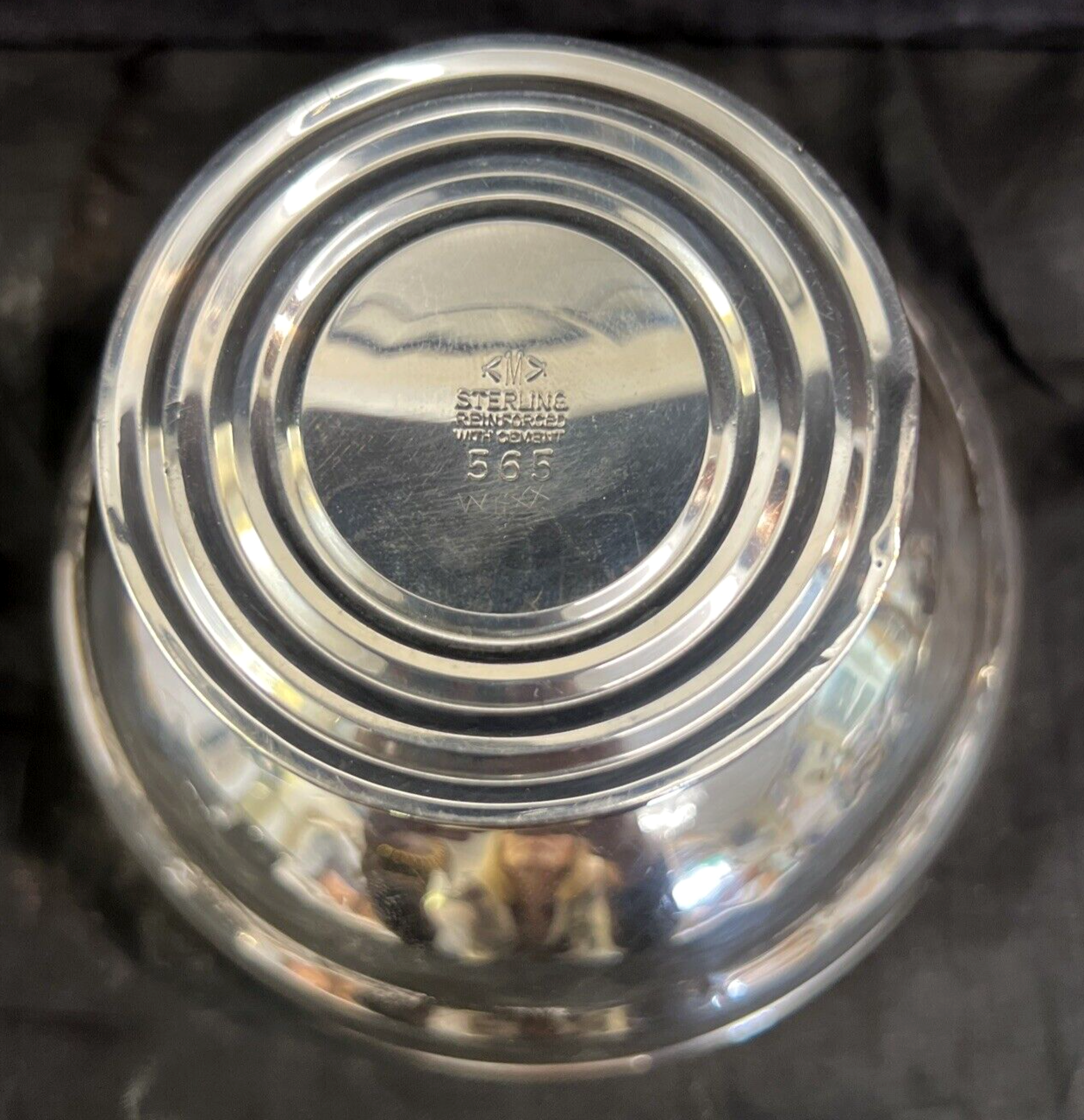 Mueck Carey Co #565  Floret Sterling Silver Footed Open Sugar Dish ,130g