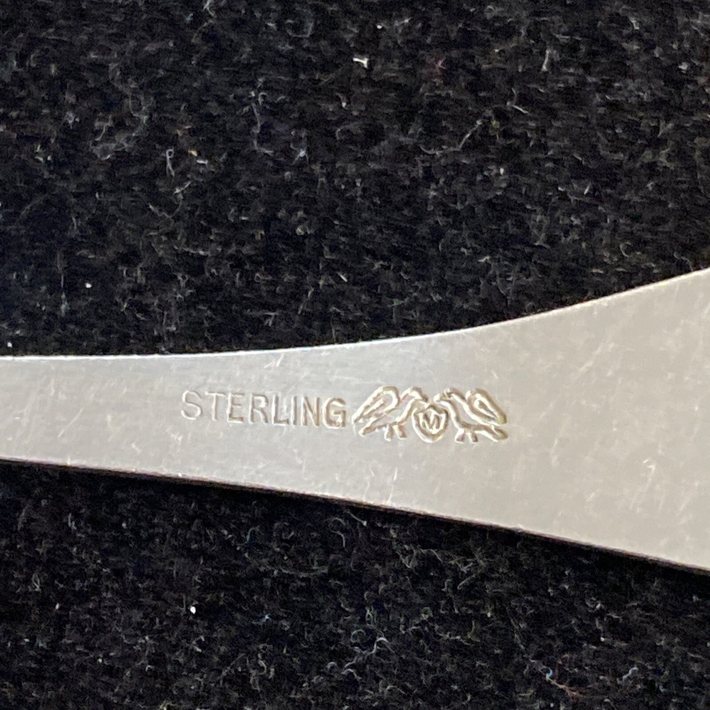 Pair of Baker Manchester Mfg. Co. 4 1/4" USA Baby Spoon & Fork 28.9g