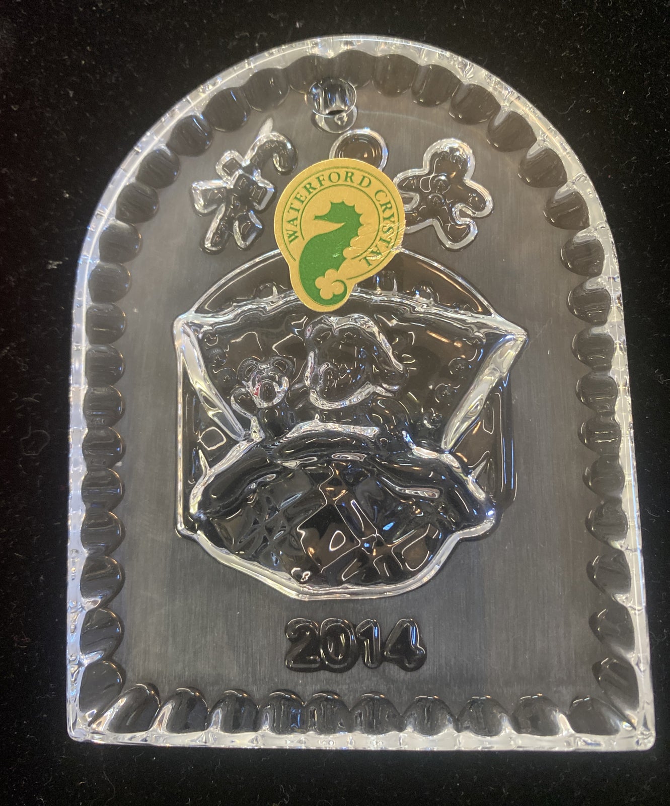 WATERFORD 2014 T'WAS THE NIGHT BEFORE CHRISTMAS Crystal Ornament w/original bag
