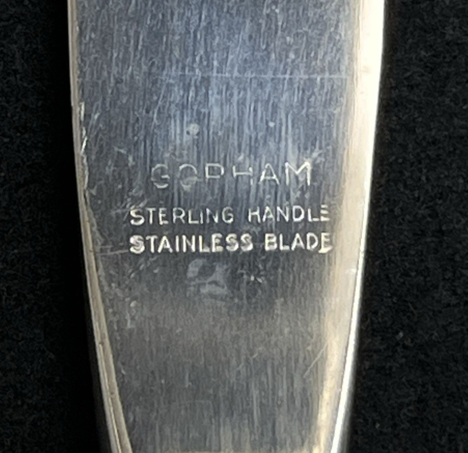 Melrose by Gorham 71.24g Sterling Silver Modern Hollow Knife 8 7/8" Gorham Mark