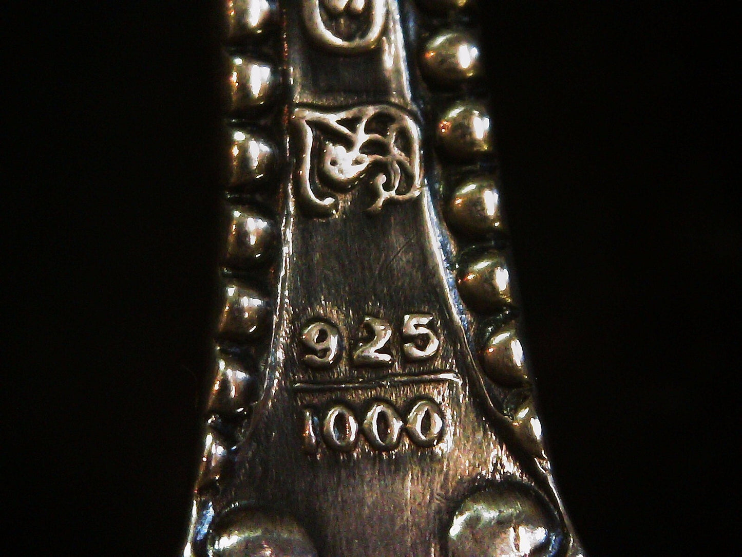 Pair of Towle Canterbury 5 3/4" Teaspoons 36.7g One Monogrammed 1893