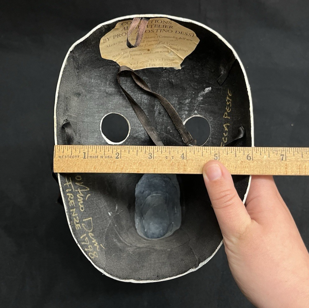 Set of 2 AGOSTINO DESSI & ALICE ATELIER ITALIAN PAPIER MACHE THEATER OPERA MASKS