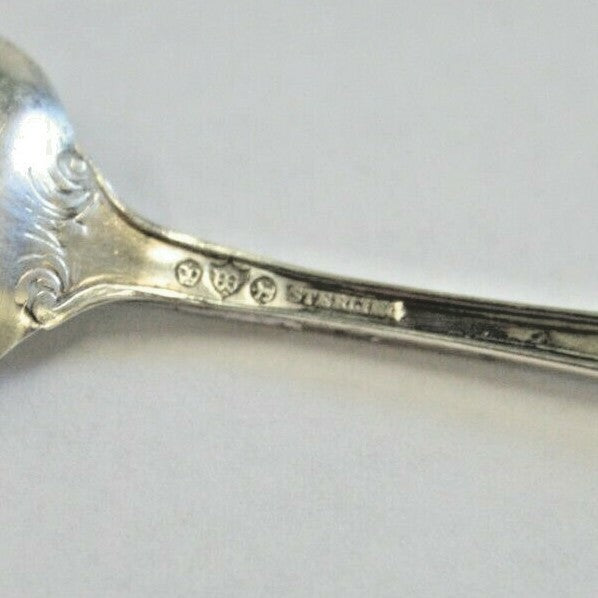 Pair Watson Sterling Silver Salt Spoons 3" Bunker Hill pattern NM Master Salt