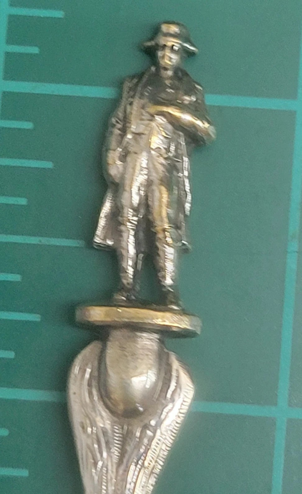 Vintage Silver Plate Napoleon France French Leaf Branch Souvenir Spoon