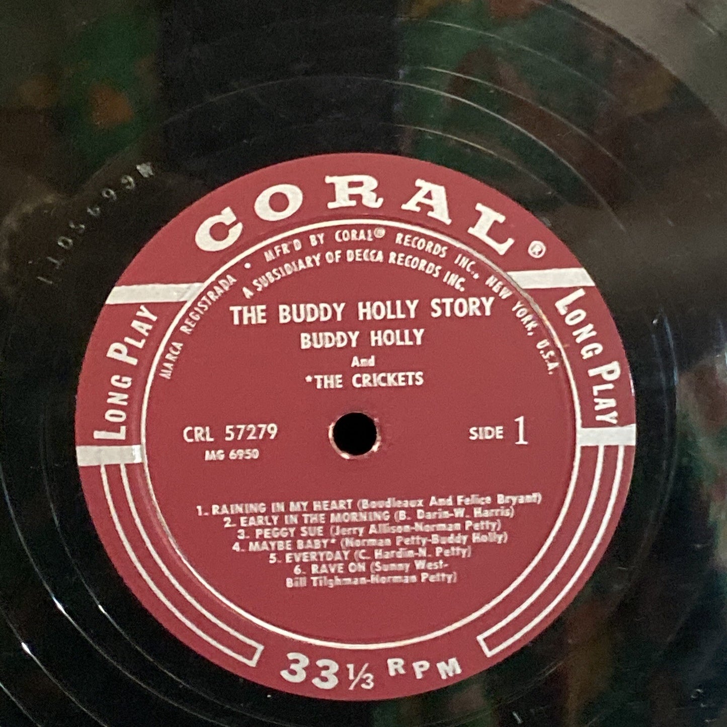 Buddy Holly – The Buddy Holly Story 1st ISSUE 1st PRESS CORAL CRL57279