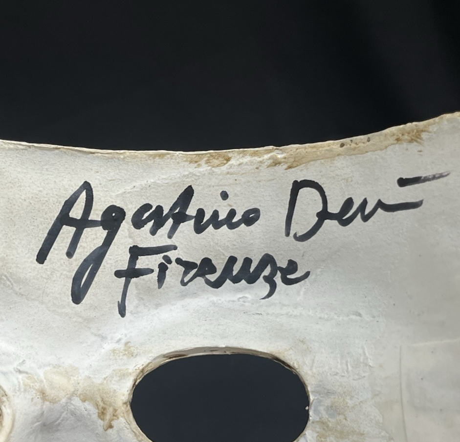 Set of 2 AGOSTINO DESSI & ALICE ATELIER ITALIAN PAPIER MACHE THEATER OPERA MASKS