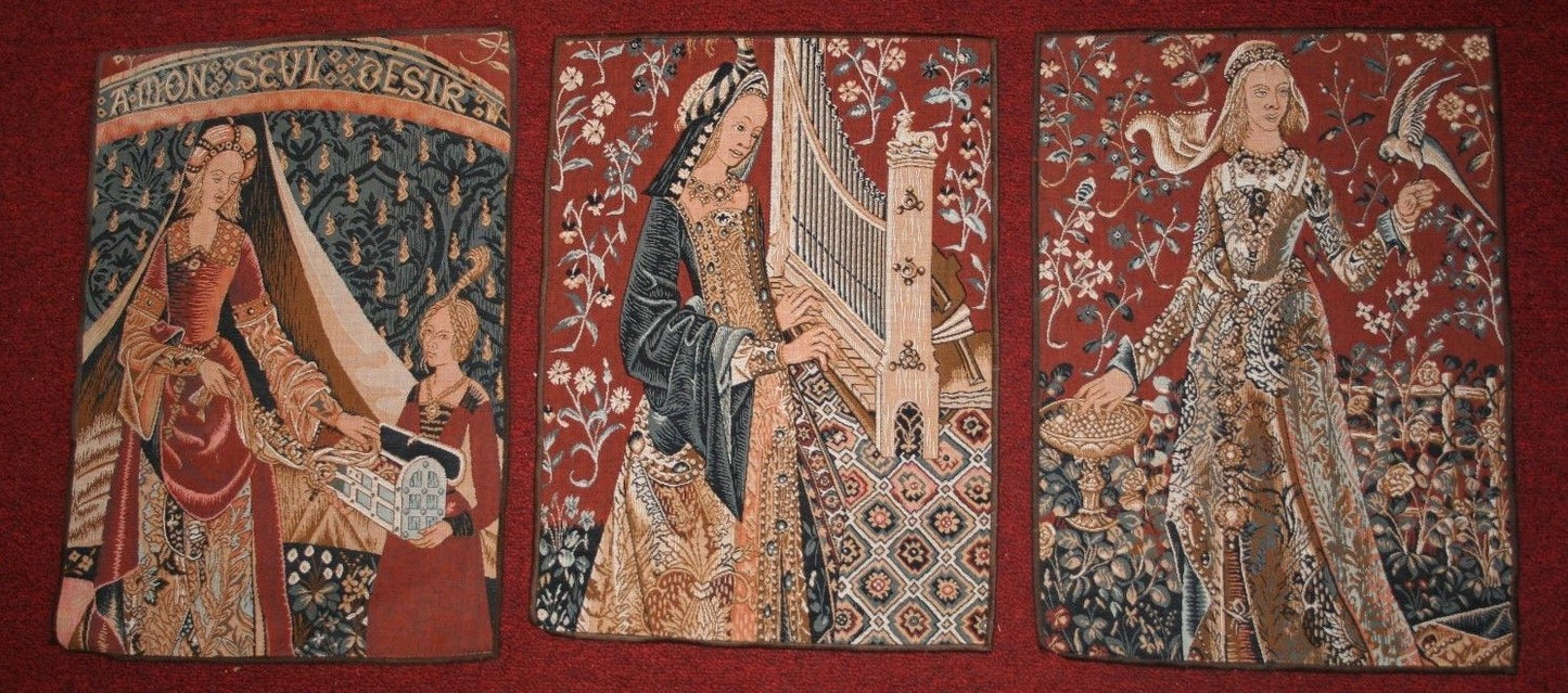 The Lady and the Unicorn Senses Tapestry Taste Hearing To My Soul Desire Cluny