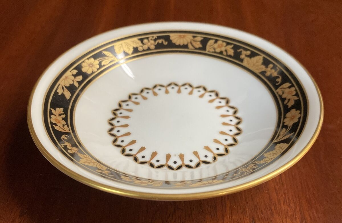 Richard Ginori Pincio Blak Black Place Setting Dish Set Of 6