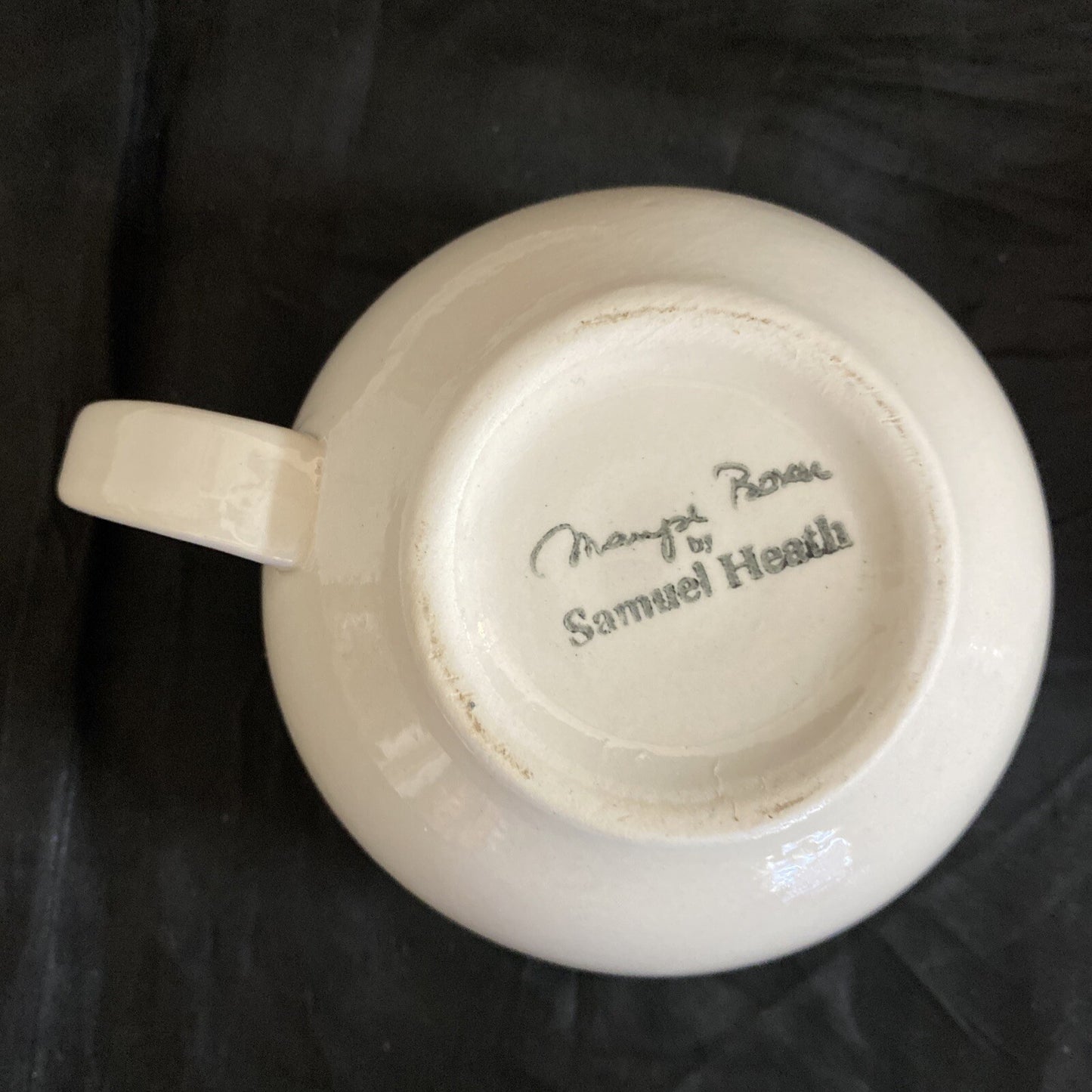 Maryse Boxer White Flower Petal Cup & Saucer Set of 4