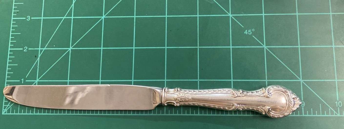 Gorham English Gadroon 8 7/8" New French Hollow Knife 64.5g each Beveled Blade