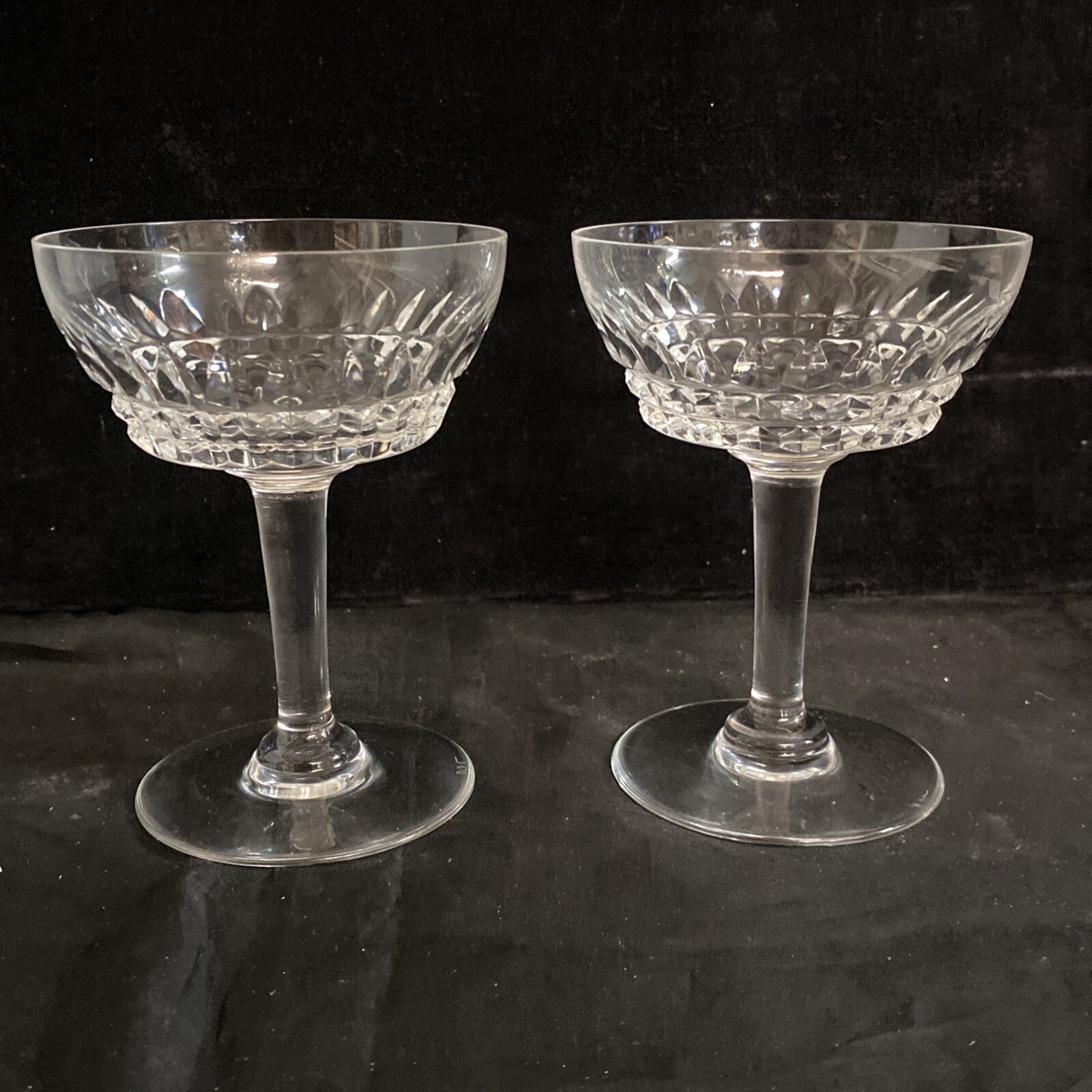 Val Saint Lambert "Mery" Crystal Champagne/Tall Sherbert 5" SELLING INDIVIDUAL