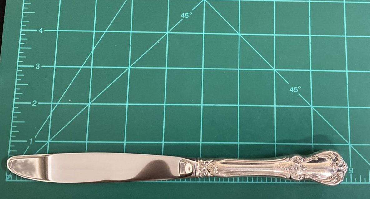 Towle Sterling Silver Old Master 8 7/8" Modern Hollow Knife No Monograms