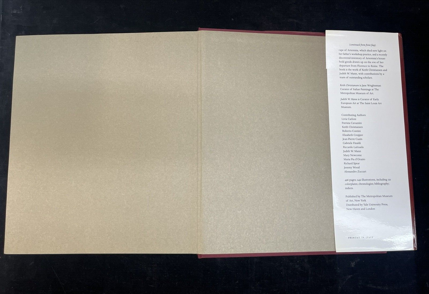 Orazio and Artemisia Gentileschi by Keith Christiansen & Judith W. Mann; 2001